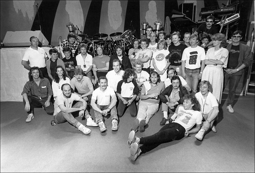 Marillion: Tour Crew in Poland - June 1987 - Photo by Michal Gruszczynski